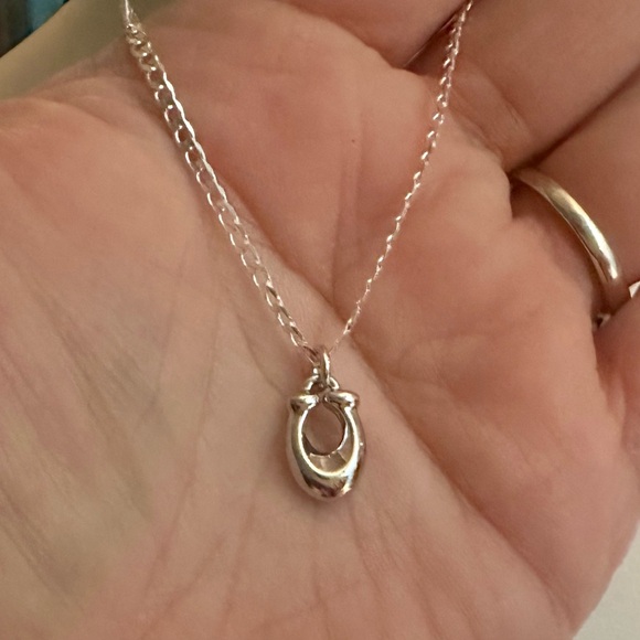 Coach Silver-tone Dainty C Minimalist Pendant .925 Necklace - Picture 4 of 5